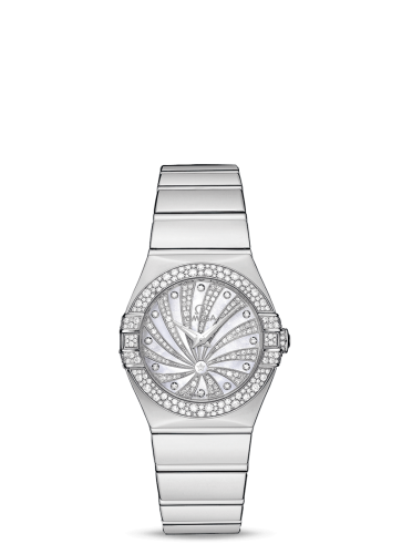 Omega Constellation Quartz 27 White Gold / Snow / Diamond Supernova